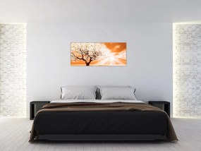 Narancssárga fa képe (120x50 cm)