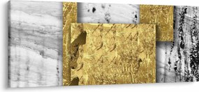 Kép - Arany négyzetek N⁰1 (120x50 cm)