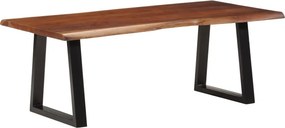 vidaXL mézbarna tömör akácfa dohányzóasztal 110 x 55 x 40 cm