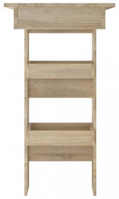 sonoma tölgy színű fatermék fali bárasztal 102 x 45 x 103,5 cm