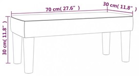 barna szövet pad 70 x 30 x 30 cm
