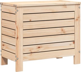 vidaXL tömör fenyőfa kerti lábzsámoly 62 x 31,5 x 52 cm