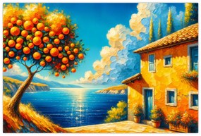 Kép - Ház narancsokkal II. (90x60 cm)