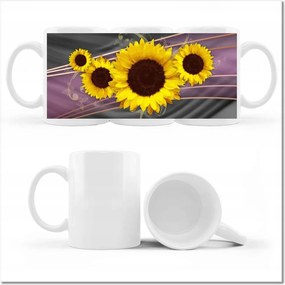 Fotó bögre Napraforgók