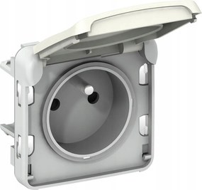 PLEXO55 Szimpla aljzat 2P+Z kerethez Fehér