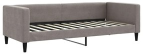 tópszínű kihúzható bársonyheverő fiókokkal 80 x 200 cm