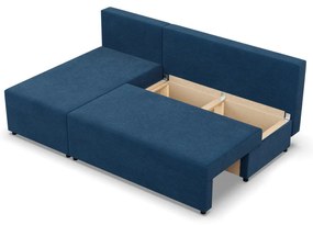 Nobu sarokkanapé, kordbársony, univerzális oldal, kék