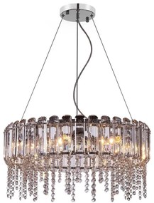 Maytoni MOD097PL-08CH - Csillár zsinóron HAIL 8xE14/40W/230V átm. 60,5 cm króm