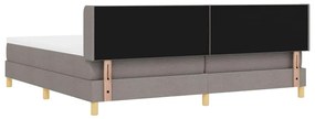 Rugós Ágy matracmal fejtámlával Tópszínű 200 x 200 cm szövet