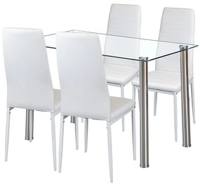 Nolen 4+1 étkező garnitúra fehér