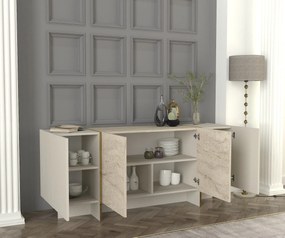 Konzolasztal Veyron - Travertine, Sandstone