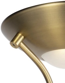 Bronz állólámpa olvasólámpával LED-del és fényerőszabályzóval - Diva 2