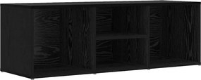 vidaXL Cipőpad polcokkal Fekete tölgy 102 x 35 x 35 cm Faanyag