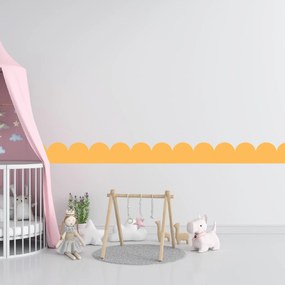 PIPPER. Textil öntapadó tapéta - Mini Ív - Sárga szín Szín: Sötét