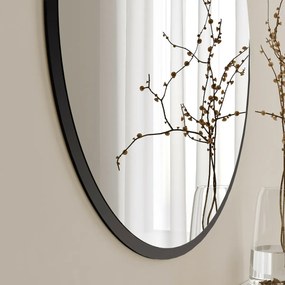 Yuvarlak Ayna Siyah tükör 60 cm