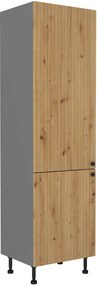 Konyhai élelmiszeres szekrény Avantoe 60 DK-215 2F (artisan tölgy + antracit). 1049627