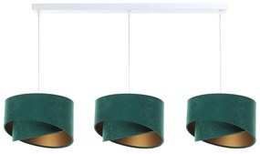 Csillár zsinóron GALAXY 3xE27/60W/230V zöld/arany