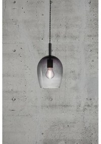 Nordlux - UMA kábeles függőlámpa 1xE27/40W/230V, átm. 18 cm, fekete/füstszínű