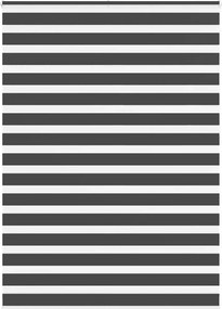 vidaXL zebrafüggönnyel fekete szövetszélesség 150,9 cm poliészter