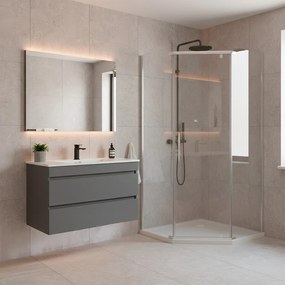 Celtic 90x90 cm ötszögletű zuhanykabin zuhanytálcával