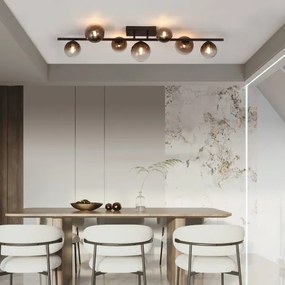 Brilagi - LED felületre szerelt csillár MILLA 7xG9/3W/230V barna/füstbarna