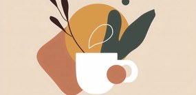 Poszter 91,3x44,5cm Reggeli kávé