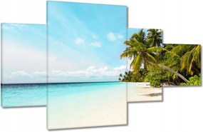 Vászonkép 130x80 Trópusok Tájkép Pálmafák