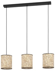 Eglo 43937 - Csillár zsinóron BUTTERBURN 3xE27/25W/230V