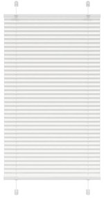 pliszírozott redőny Fehér 75x150 cm szövetszélesség 74,4 cm