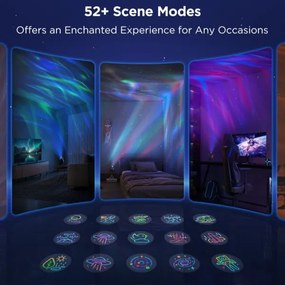 Govee - LED RGBW Galaxy Világítás Projektor Pro Wi-Fi Matter