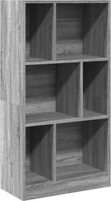 vidaXL szürke sonoma színű szerelt fa könyvespolc 57 x 28,5 x 107,5 cm