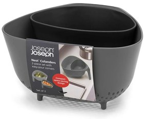 Colanders kompakt szürke tésztaszűrő - Joseph Joseph