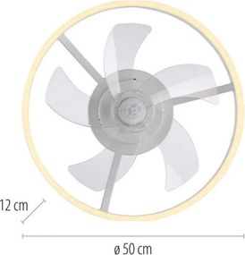 JUST LIGHT. 14624-16 - LED mennyezeti ventilátor világítással RITA LED/22W/230V + távirányító