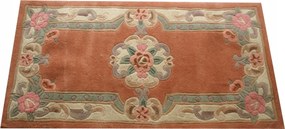 Aubusson gyapjú szőnyeg, barackszínű 60x120