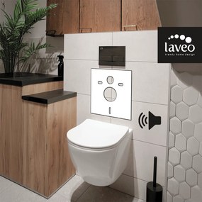 Laveo Laveo, univerzális hangszigetelő szőnyeg fali WC-khez és bidékhez, fehér, LAV-AMT_610T