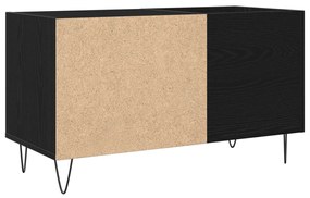 Rekeszes szekrény Fekete tölgy 84,5x38x48 cm Mérnöki fa