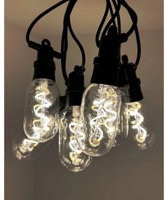 LED kültéri dekorációs fényfüzér 6xLED/0,6W/230V 4,5 m IP44 fekete