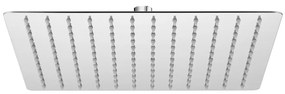 Mereo Mereo, termosztatikus fali kádcsaptelep tömlővel, kézi és tányéros négyzetzuhany vékony 200x200mm, MER-CB60101TSD