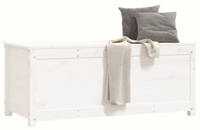 fehér tömör fenyőfa tárolóláda 110x50x45,5 cm