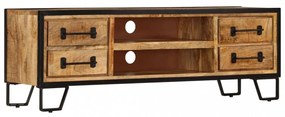 tömör mangófa TV-szekrény 120 x 30 x 40 cm