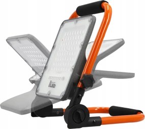 Újratölthető LED reflektor állvánnyal LED/50W/3,2V 4500K 5000 mAh IP65 narancssárga
