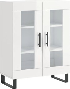 vidaXL magasfényű fehér szerelt fa tálalószekrény 69,5 x 34 x 90 cm