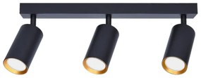 Brilagi - Spotlámpa SELE 3xGU10/30W/230V fekete/arany