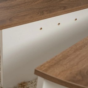 Orion Walnut White dohányzóasztal