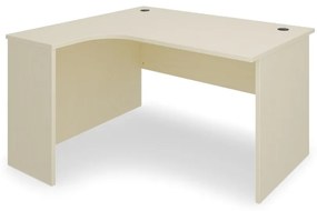 SimpleOffice ergonomikus asztal 140 x 120 cm, bal, nyír