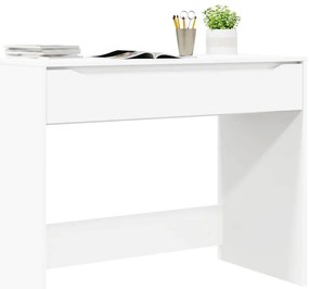 vidaXL Asztal fiókkal tárolóval Fehér 100 x 50 x 78 cm Faanyag