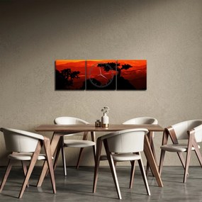 Kép - naplemente (órával) (90x30 cm)
