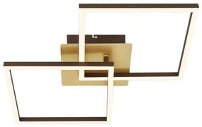 Briloner 3210-017 - LED dimmelhető mennyezeti lámpa FRAME 2xLED/11W/230V arany