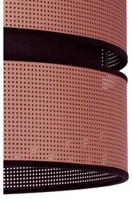 Duolla - Csillár zsinóron COPPER SHINY 1xE27/15W/230V átm. 40 cm réz/fekete