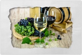 Poszterek 90x60 Fehér szőlőbor